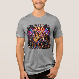 Jefferson & De Founding Fathers Rock Band 250ste T Tri-Blend Shirt