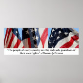 Jefferson en de vlag poster (Voorkant)