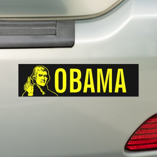 Jefferson Finger Bumpersticker (Op auto)