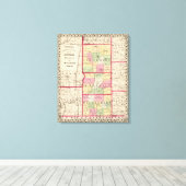 Jefferson, Franklin, Williamson counties Canvas Afdruk (Insitu (Houten vloer))