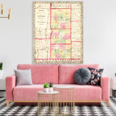 Jefferson, Franklin, Williamson counties Canvas Afdruk (Insitu (Woonkamer))