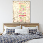 Jefferson, Franklin, Williamson counties Canvas Afdruk (Insitu (Slaapkamer))