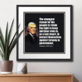 Jefferson: Het recht op beer Poster