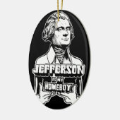 Jefferson is m'n huiszoenversier keramisch ornament (Links)
