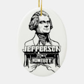 Jefferson is m'n huiszoenversier keramisch ornament (Achterkant)