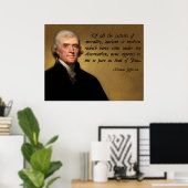 Jefferson Jesus Quote Poster (Thuiskantoor)