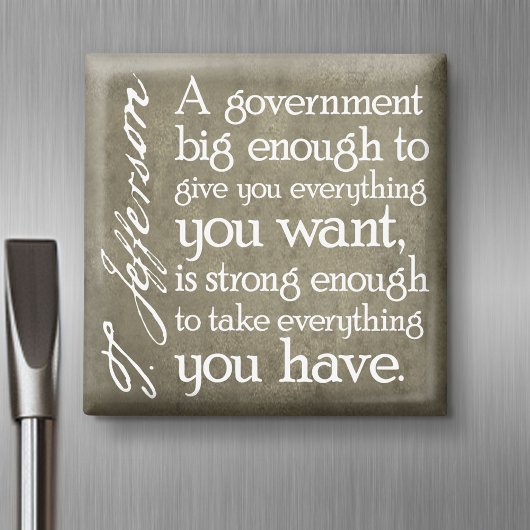 JEFFERSON: Let op de grote overheid Magneet