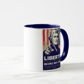 Jefferson Liberty begint met jou! Mok (Voorkant rechts)
