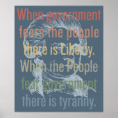 Jefferson Liberty Quote Print (Voorkant)