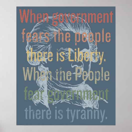 Jefferson Liberty Quote Print (Voorkant)