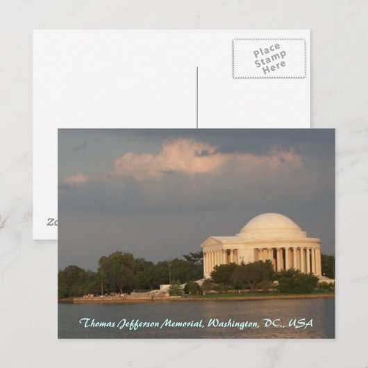 Jefferson Memorial Briefkaart (Voorkant / Achterkant)