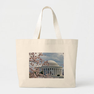 Jefferson Memorial - Cherry Blossom Grote Tote Bag