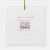 Jefferson Memorial Cherry Blossoms Ornament (Achterkant)
