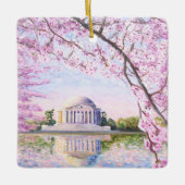 Jefferson Memorial Cherry Blossoms Ornament (Voorkant)
