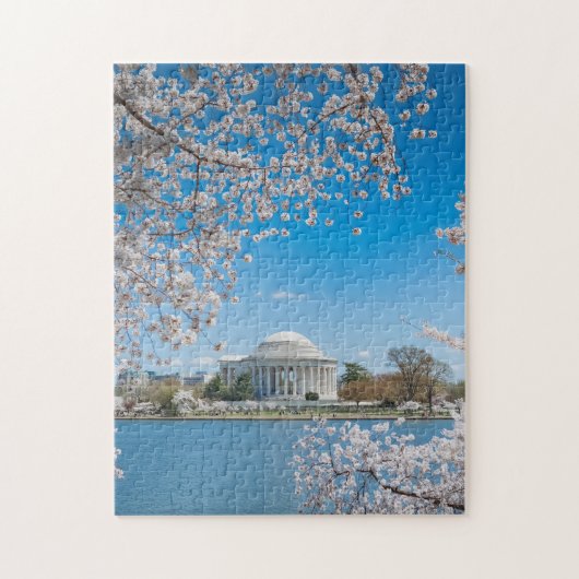 Jefferson Memorial in lente Legpuzzel (Verticaal)