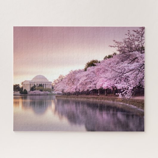 Jefferson Memorial in lente Legpuzzel (Horizontaal)