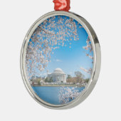 Jefferson Memorial in lente Metalen Ornament (Links)