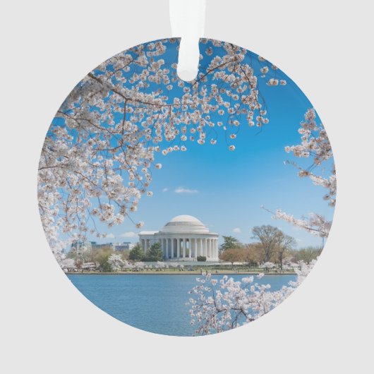 Jefferson Memorial in lente Ornament (achterkant)