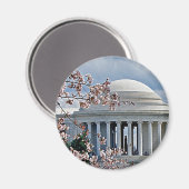 Jefferson Memorial - Kersenbloesems Magneet (Voorkant / Achterkant)
