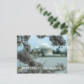Jefferson Memorial, Kersenbloesems, Tidal Basin Briefkaart (Staand voorkant)