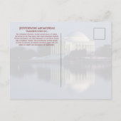 Jefferson Memorial viert 250 jaar Briefkaart (Achterkant)