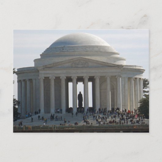 Jefferson Memorial Washington DC 002 Briefkaart (Voorkant)