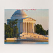 Jefferson Memorial Washington, kerstgroet Legpuzzel (Horizontaal)