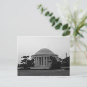 Jefferson Memorial Washington Monument Briefkaart (Staand voorkant)