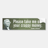 Jefferson Money Bumpersticker (Voorkant)