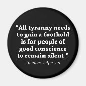 Jefferson: Niet zwijgen Magneet (Voorkant)