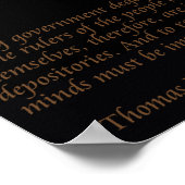 Jefferson over de Poster van de regering en het on (Hoek)