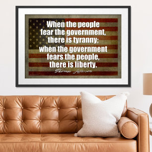 Jefferson Poster: Tirannie vs. Vrijheid Poster
