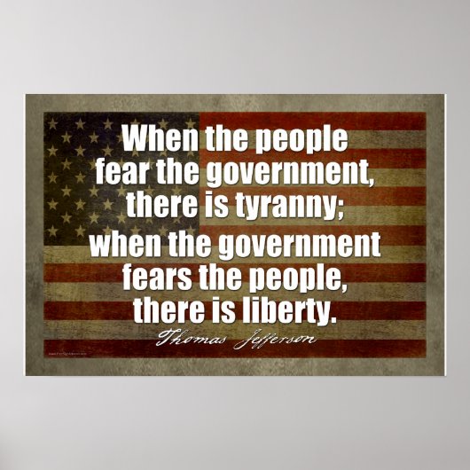 Jefferson Poster: Tyranny vs. Liberty Poster (Voorkant)