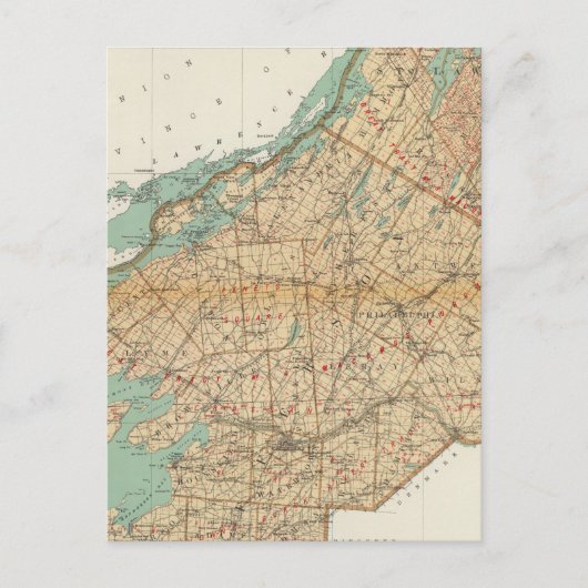 Jefferson, provincie St Lawrence Briefkaart (Voorkant)