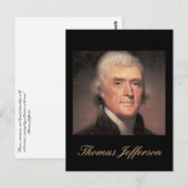Jefferson quote Briefkaart (Voorkant / Achterkant)