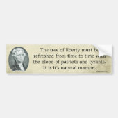 Jefferson Quote Bumpersticker (Voorkant)