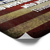 Jefferson Quote: De democratie zal ophouden... Poster (Hoek)