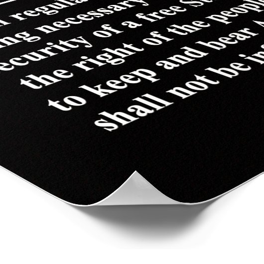 Jefferson Quote - de schoonheid van het tweede ame Poster (Hoek)