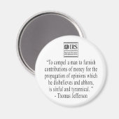 Jefferson Quote magneet (Voorkant / Achterkant)