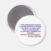 Jefferson Quote Magneet (Voorkant / Achterkant)