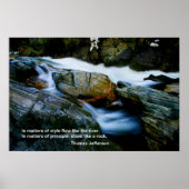 Jefferson Quote Poster - Oog van de rots (Voorkant)