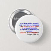 jefferson quote ronde button 5,7 cm (Voorkant /achterkant)
