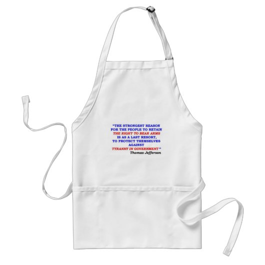 Jefferson Quote Standaard Schort (Voorkant)