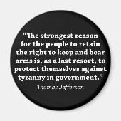 Jefferson: RECHT OP BEER WAPENS Magneet (Voorkant)