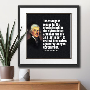 Jefferson: Recht op beer wapens Poster