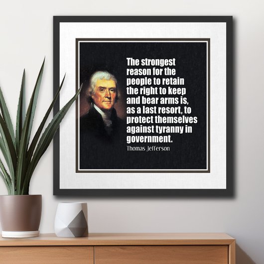 Jefferson: Recht op beer wapens Poster