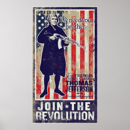 Jefferson Revolution Propaganda Print (Voorkant)