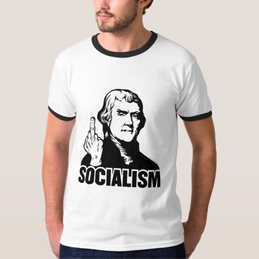 Jefferson Socialism  Slogan T-Shirt (Voorkant)