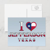 Jefferson �, Texas Briefkaart (Voorkant / Achterkant)