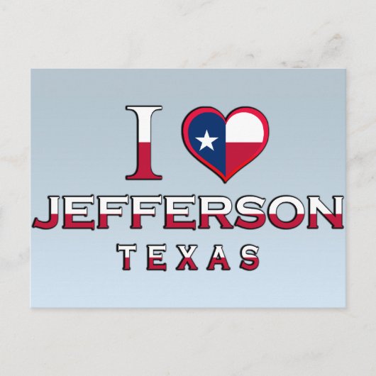 Jefferson �, Texas Briefkaart (Voorkant)